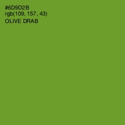 #6D9D2B - Olive Drab Color Image
